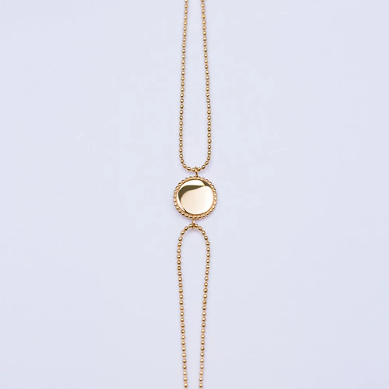 Gold Dual Layer Coin Bracelet