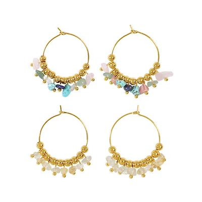 Natural Stone Vacation Hoops