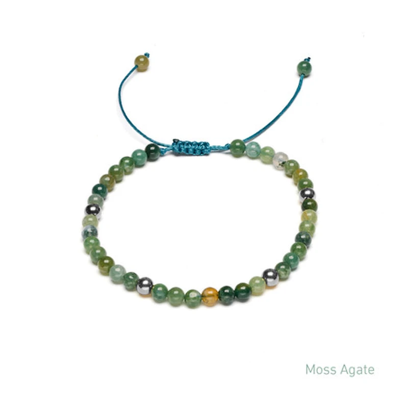Braided Natural Crystal Bracelet (Spring Freshness)