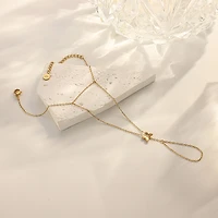 Mini Butterfly Connected Ring Bracelet