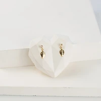 Gem Leaf Studs