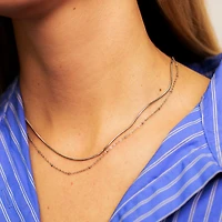 Steel Layered Everyday Necklace
