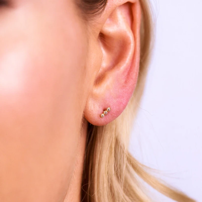 Line Gem Studs