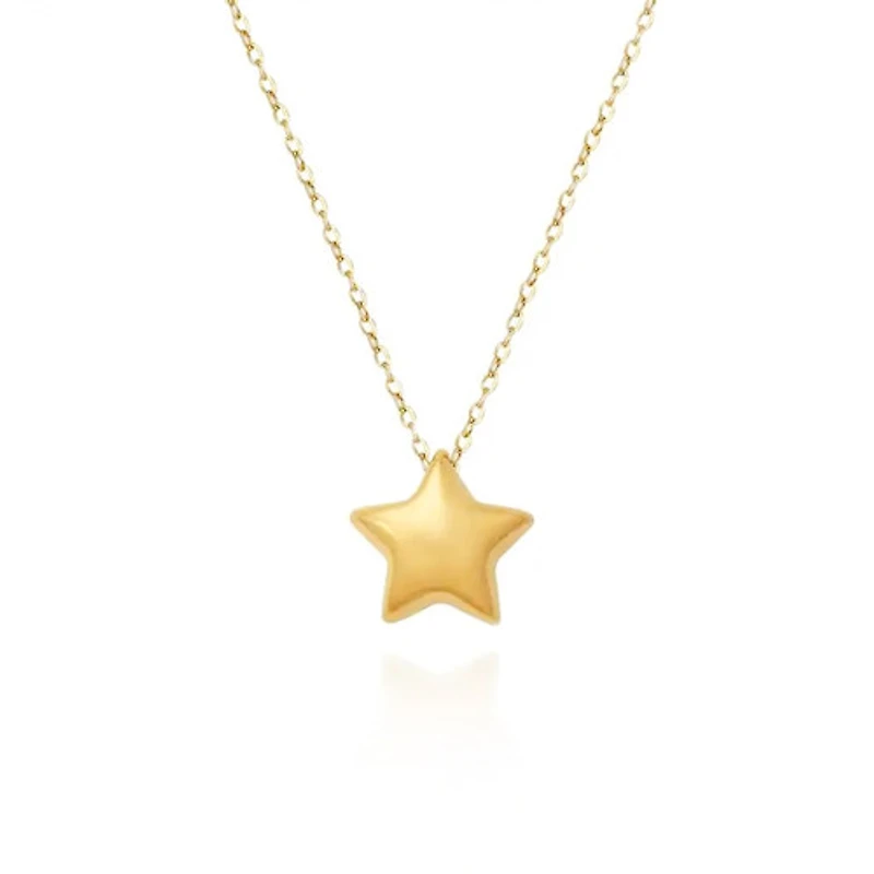 Puffy Star Pendant Necklace