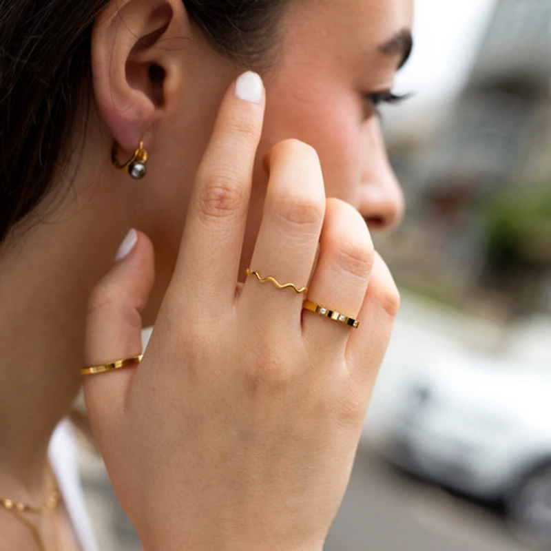 Wavy Stacking Ring