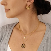 Evil Eye Coin Necklace