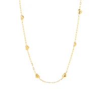 Gold Heart Chain Necklace