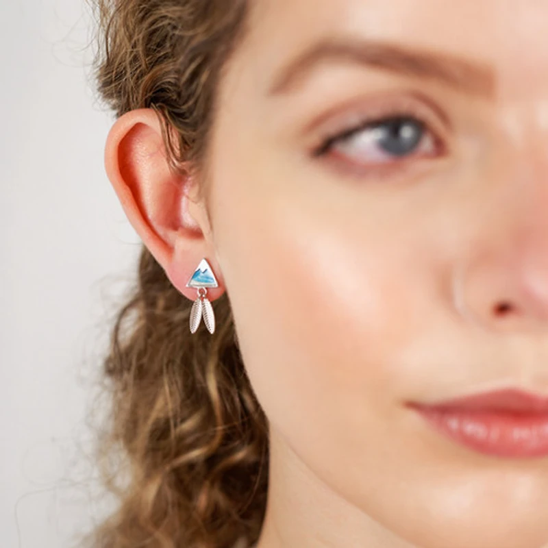 Mountain Sea Painting Studs