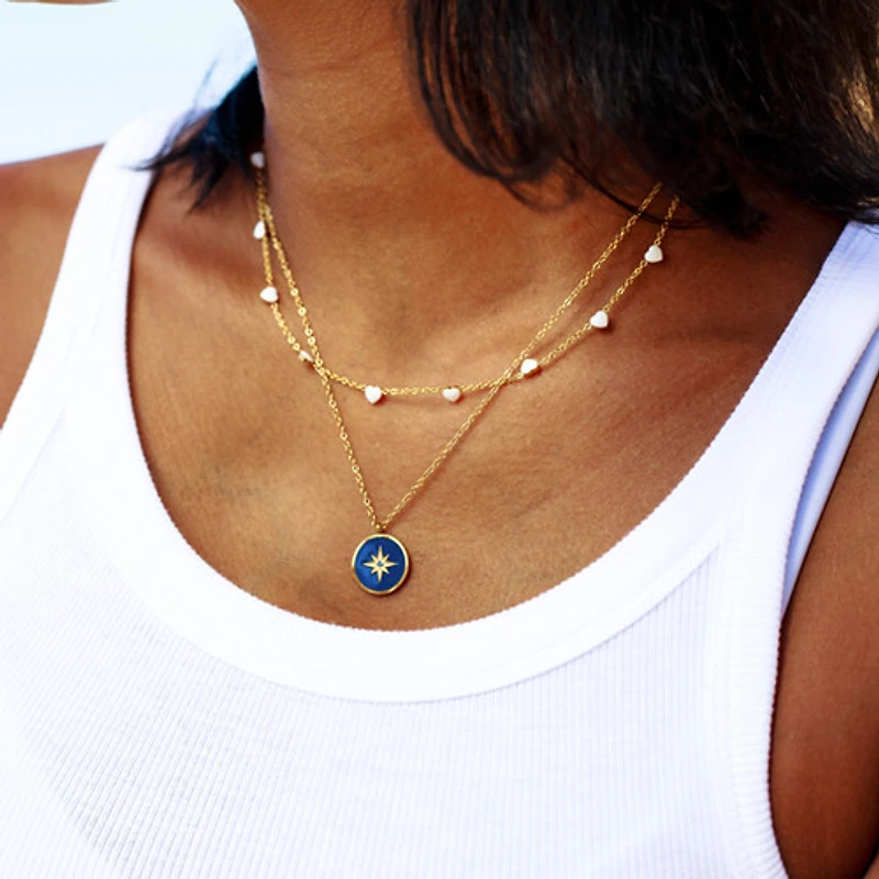 Eight Awn Star Necklace