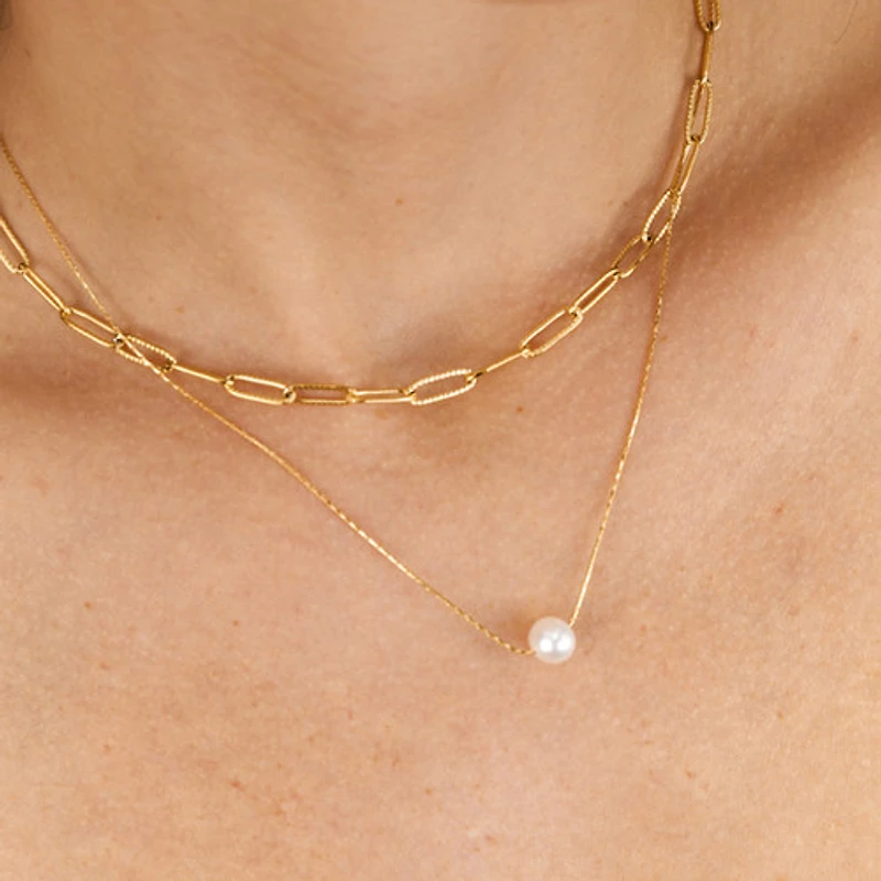 Everyday Single Pearl Necklace