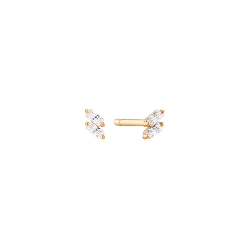 Diamond Baguette Studs