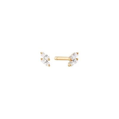 Diamond Baguette Studs