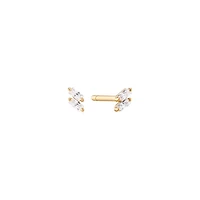 Diamond Baguette Studs