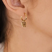 Pressed Butterfly Hoops