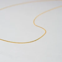 Thin Curb Chain Necklace