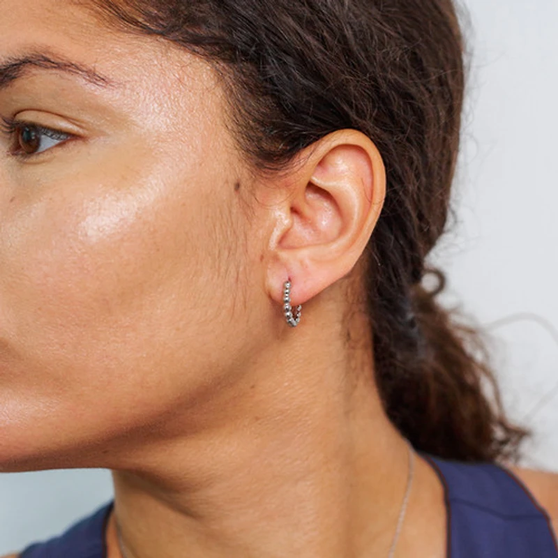 Steel Beaded Hoops