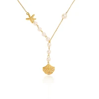 Shell Pearl Necklace