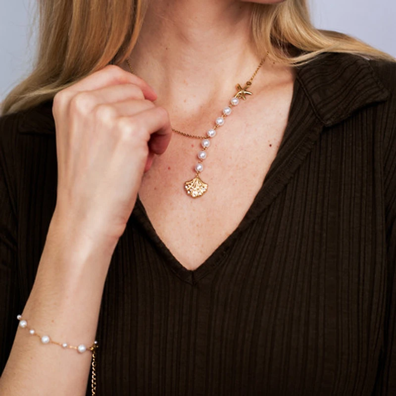 Shell Pearl Necklace