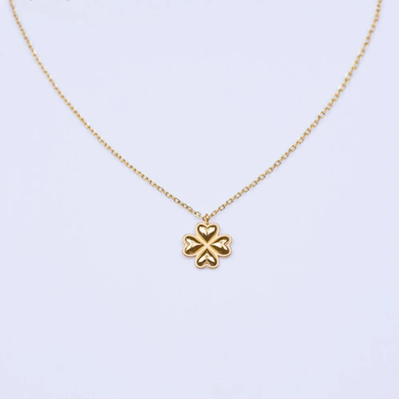Gold Four Leaf Clover Necklace