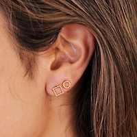 Circle Hollow Mini Studs