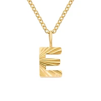 Patterned Initial Necklace (A-N)