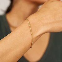 Thin Dotted Smooth Chain Bracelet
