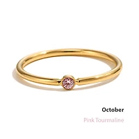 Gold Stackable Birthstone Ring