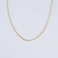 Gold Paperclip Chain Necklace