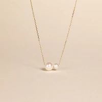 Double Pearl Necklace