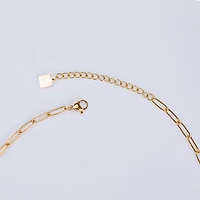 Gold Paperclip Chain Necklace