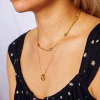 Gold Heart Chain Necklace