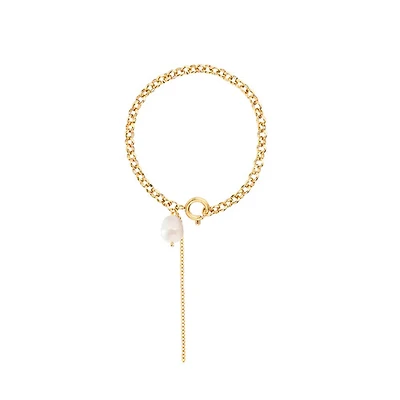 Baroque Pearl Chain Bracelet
