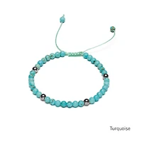 Braided Natural Crystal Bracelet (Depth of Blue)