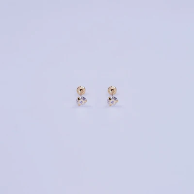 Geometric Gem Studs