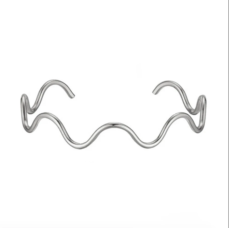 Steel Wired Wavy Bangle