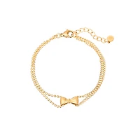 Gold Layered Bow Bracelet