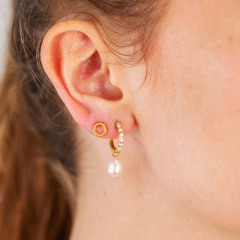 Circle Hollow Mini Studs