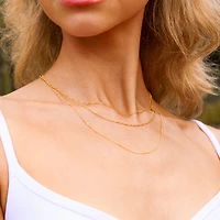 Thin Box Chain Necklace