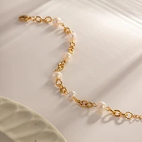 Abstract Pearl Bracelet