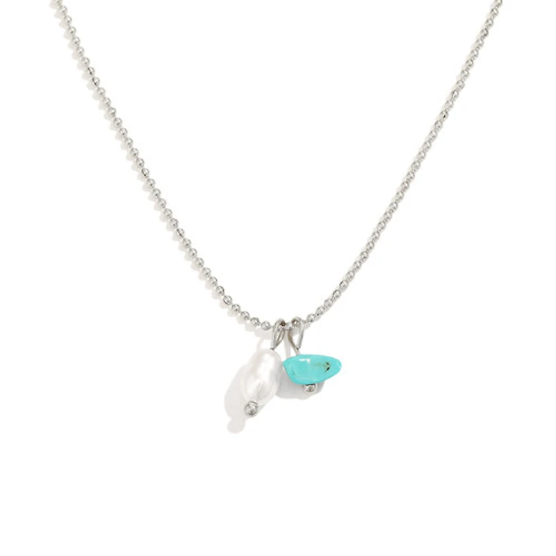 Turquoise Pearl Necklace