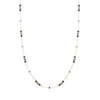 Earth-Tone Skinny Necklace