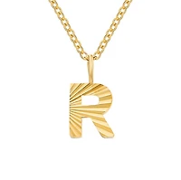 Patterned Initial Necklace (O-Z)