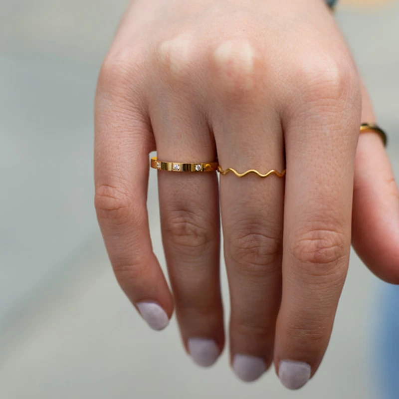 Wavy Stacking Ring