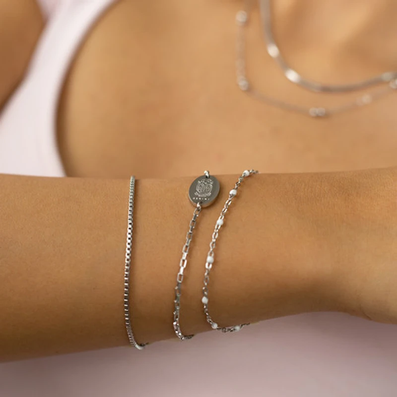 Steel Thin Box Chain Bracelet