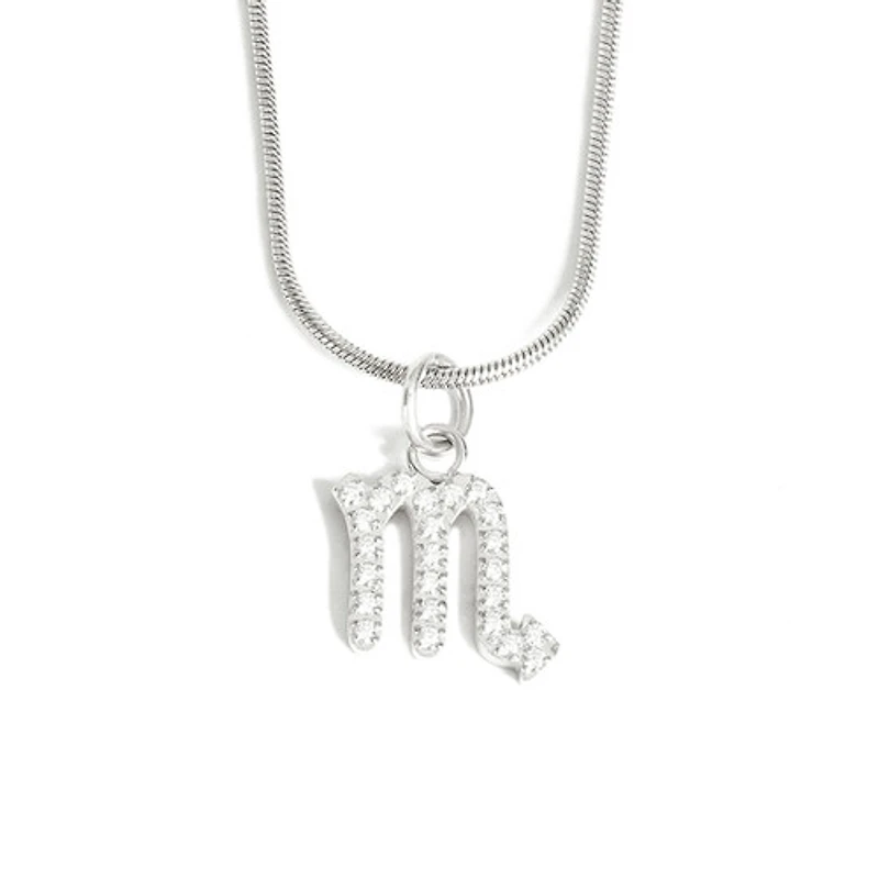 Steel Zodiac Symbol Necklace