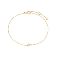 14k Opal Triangle Bracelet