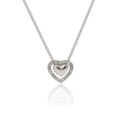 Steel Glamour Heart Necklace