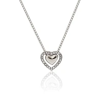 Steel Glamour Heart Necklace