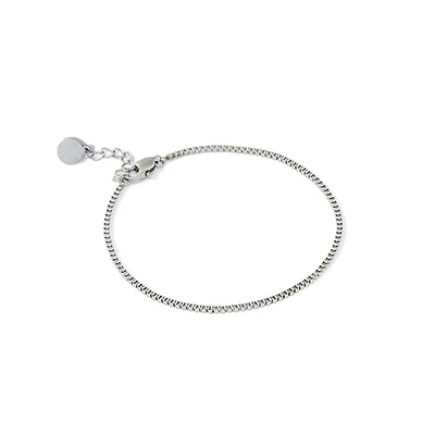 Steel Thin Box Chain Bracelet
