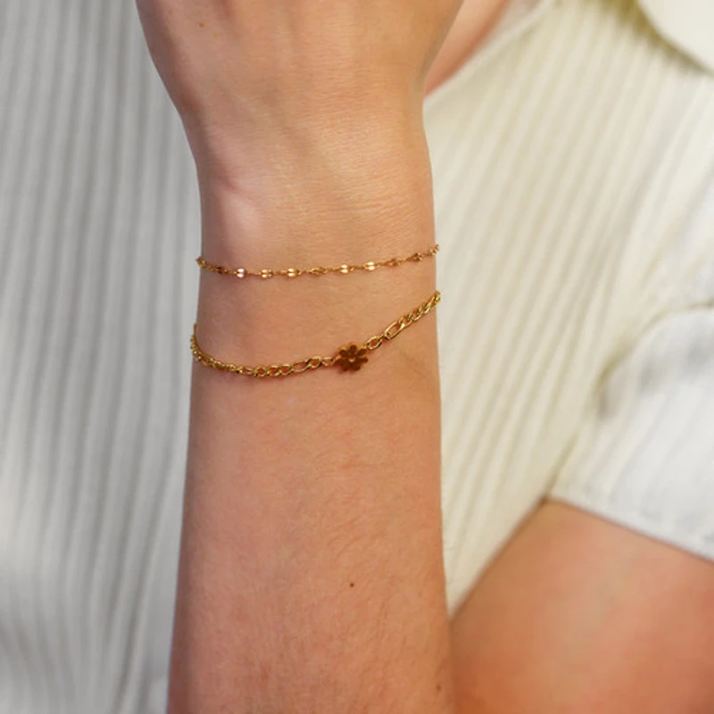 Dual Layer Flower Bracelet